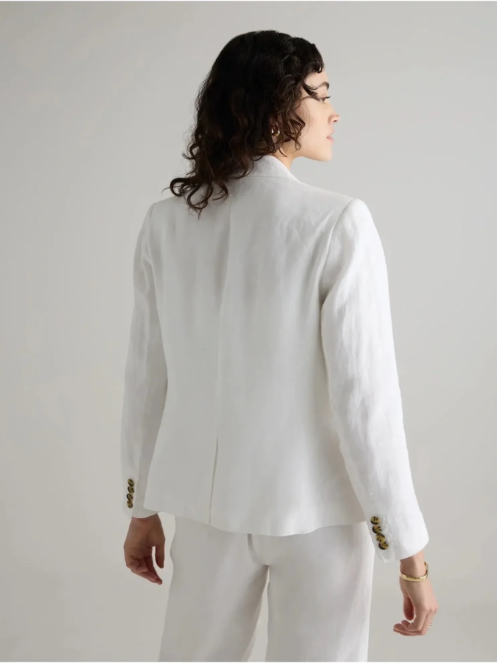 NWT Quince 100% European Linen Structured Blazer - Picture 2 of 6